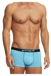 Papi 980503-969 3PK Cotton Stretch Brazilian Yarndye Band Stripe Color Türkis-Schwarz